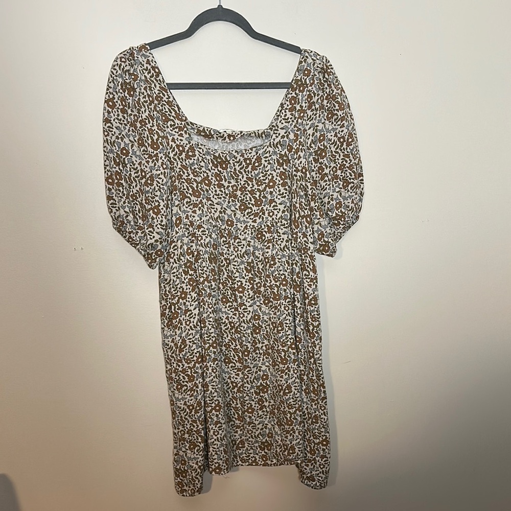 Rylee+Cru Floral Puff Sleeve Dress